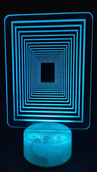 lampara gravada con laser